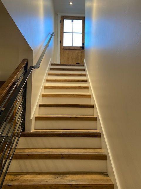 300 E Washington Ave, Breckenridge, CO 80424 - stairway with recessed lighting and wood finished floors
