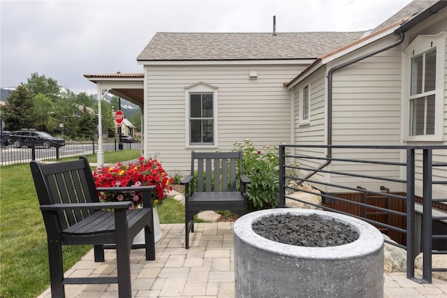 300 E Washington Ave, Breckenridge, CO 80424 - view of patio with an outdoor fire pit