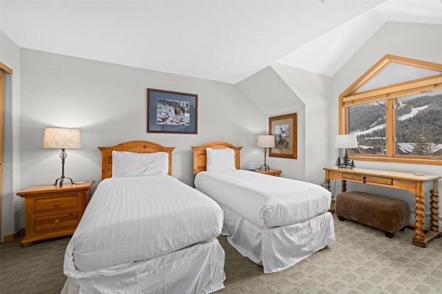 23110 US Highway 6 Unit 5044, Keystone, CO 80435 - carpeted bedroom featuring vaulted ceiling