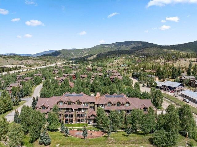 34 Highfield Trl Unit 203, Breckenridge, CO 80424 - drone / aerial view featuring a mountain view