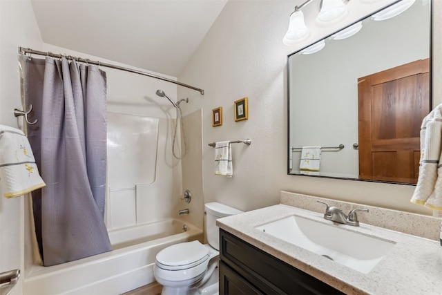 245 Tennis Ct, Silverthorne, CO 80498 - full bathroom with shower / tub combo with curtain, vanity, and toilet