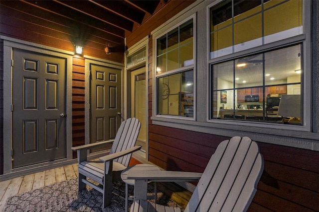 view of patio with covered porch