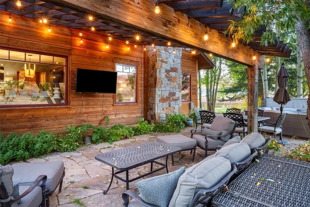 32505 County Road 20, Steamboat Springs, CO 80487 - view of patio / terrace featuring an outdoor living space and outdoor dining space