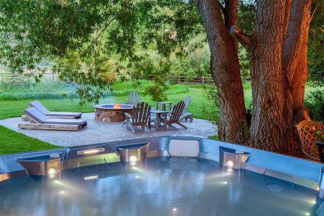 32505 County Road 20, Steamboat Springs, CO 80487 - view of patio featuring an outdoor fire pit