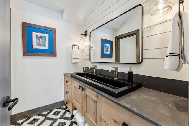 257 Barton Ridge Dr, Breckenridge, CO 80424 - bathroom with vanity and baseboards