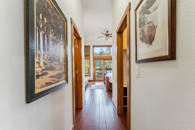 564 White Cloud Dr, Breckenridge, CO 80424 - hallway featuring dark wood finished floors
