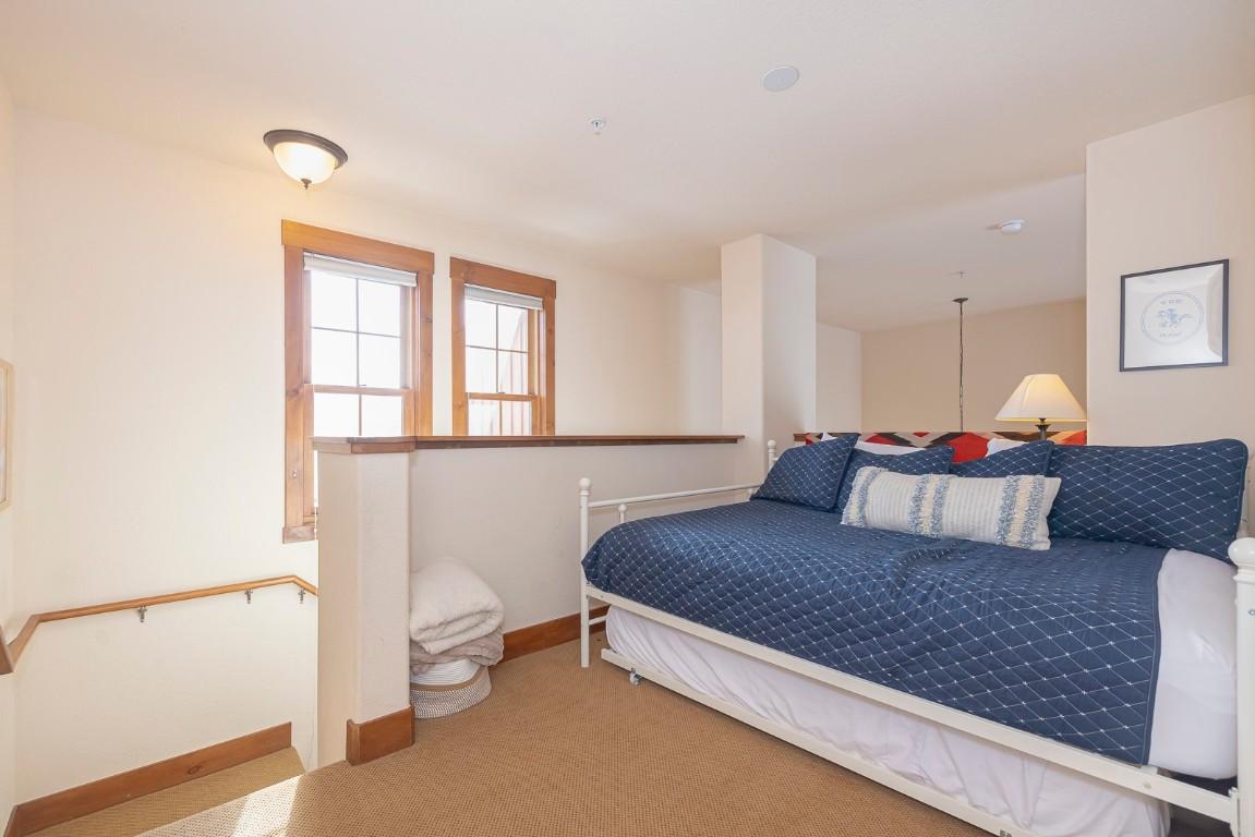 bedroom with carpet floors