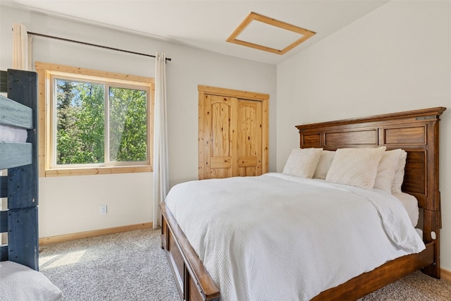 1729 Pinto Trl, Como, CO 80432 - carpeted bedroom with attic access and baseboards