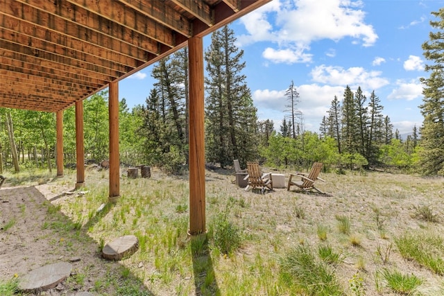 1729 Pinto Trl, Como, CO 80432 - view of yard featuring a fire pit