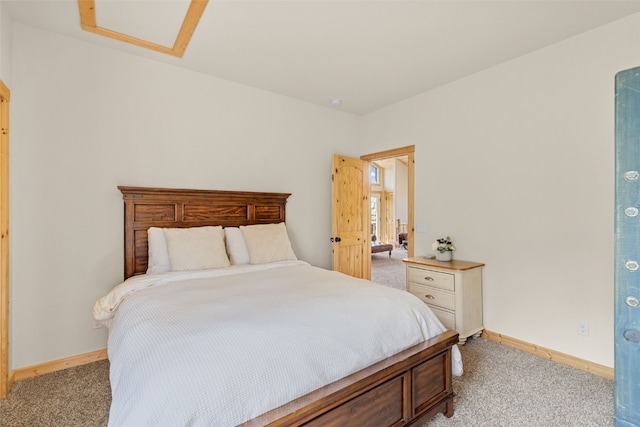 1729 Pinto Trl, Como, CO 80432 - bedroom with light colored carpet and attic access