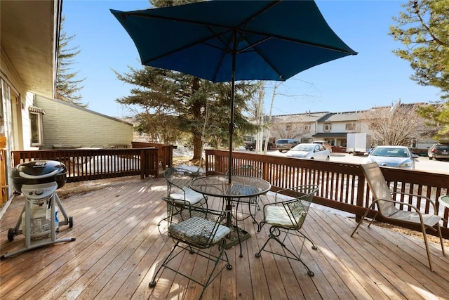 21 Balsam Ct, Steamboat Springs, CO 80487 - wooden deck with outdoor dining space