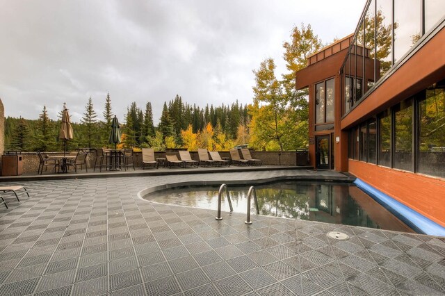 631 Village Rd Unit 36450, Breckenridge, CO 80424 - outdoor pool with a patio area