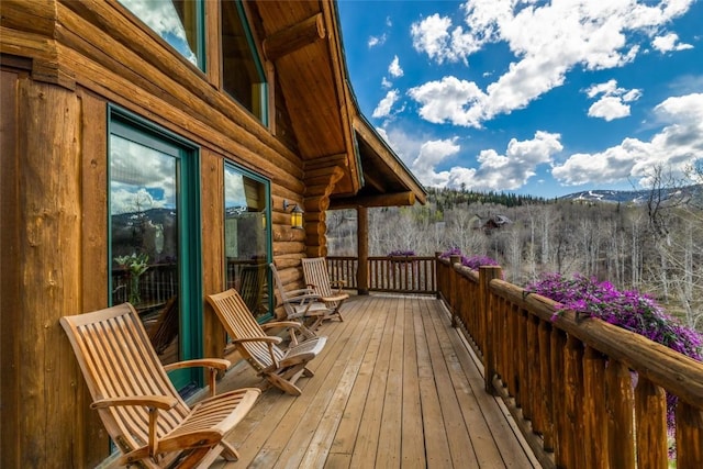 24110 Arapahoe Rd, Oak Creek, CO 80467 - view of wooden terrace