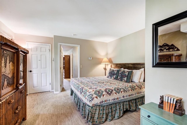bedroom with carpet flooring