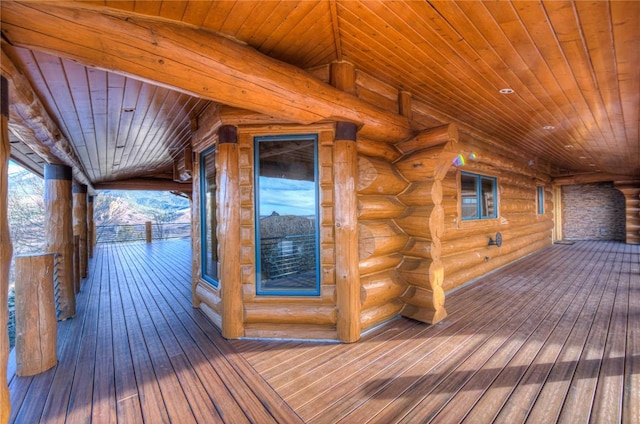 1390 Mountain Valley Rd, La Veta, CO 81055 - view of wooden terrace