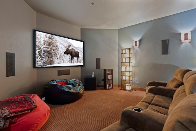 210 Game Trail Rd, Silverthorne, CO 80498 - carpeted home theater room with baseboards