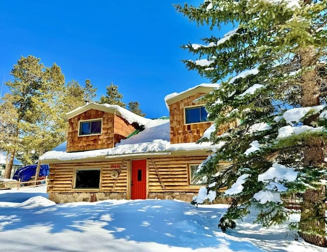 316 Hummingbird Cir, Silverthorne, CO 80498 - view of log home