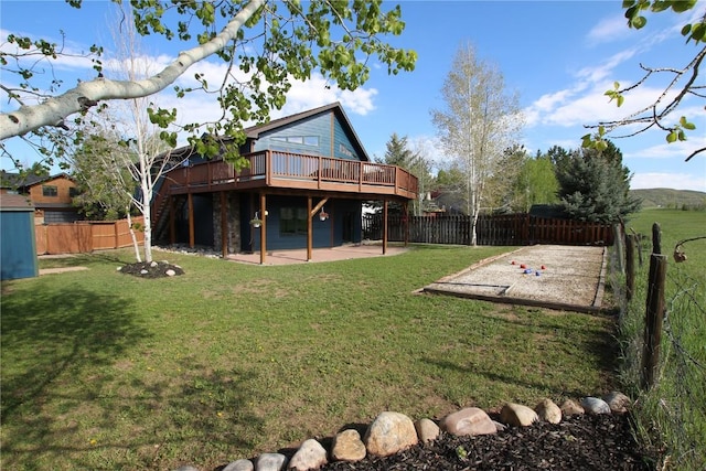 27426 Brandon Cir, Steamboat Springs, CO 80487 - view of yard with a deck and a patio