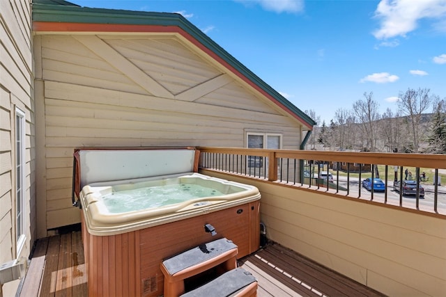101 E Main St Unit 301, Frisco, CO 80443 - deck featuring a hot tub and a mountain view