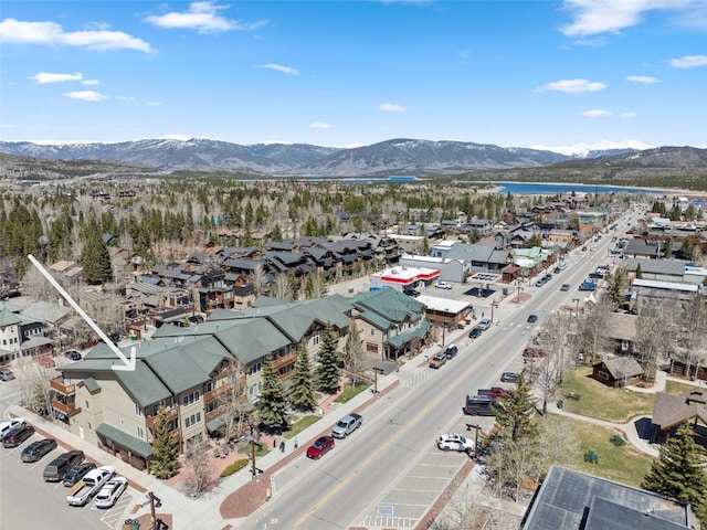 101 E Main St Unit 301, Frisco, CO 80443 - aerial overview of property's location featuring a water and mountain view