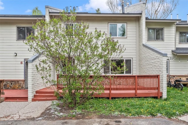 6 Sequoia Ct Unit 6, Steamboat Springs, CO 80487 - back of house with a wooden deck