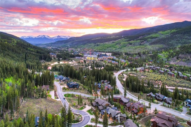 77 E Trade Ct, Keystone, CO 80435 - aerial view of property and surrounding area with a mountain backdrop