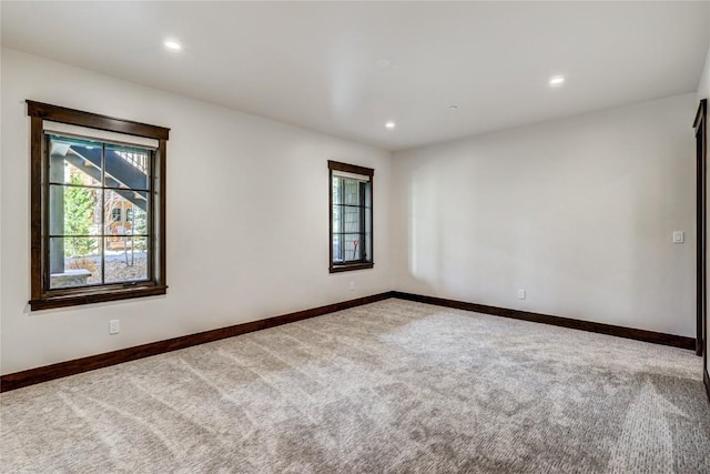 77 E Trade Ct, Keystone, CO 80435 - carpeted spare room featuring baseboards and recessed lighting