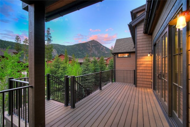 77 E Trade Ct, Keystone, CO 80435 - wooden deck featuring a mountain view