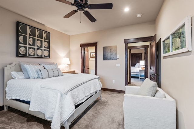 67 Outpost Dr Unit 67, Keystone, CO 80435 - bedroom featuring carpet and a ceiling fan
