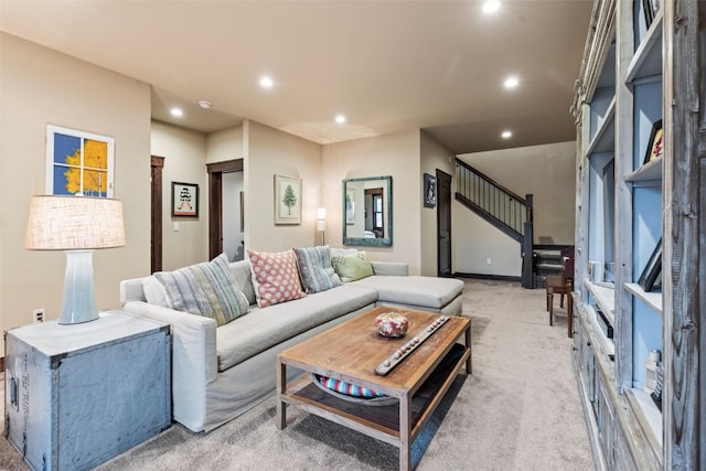 67 Outpost Dr Unit 67, Keystone, CO 80435 - living area featuring recessed lighting and light colored carpet