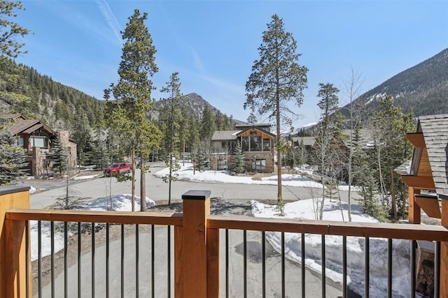 28 Tieze Ln, Keystone, CO 80435 - snowy yard with a mountain view