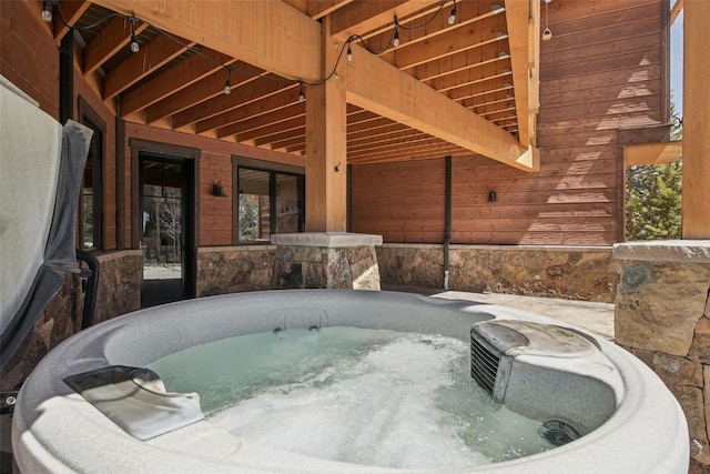 28 Tieze Ln, Keystone, CO 80435 - view of patio with a hot tub