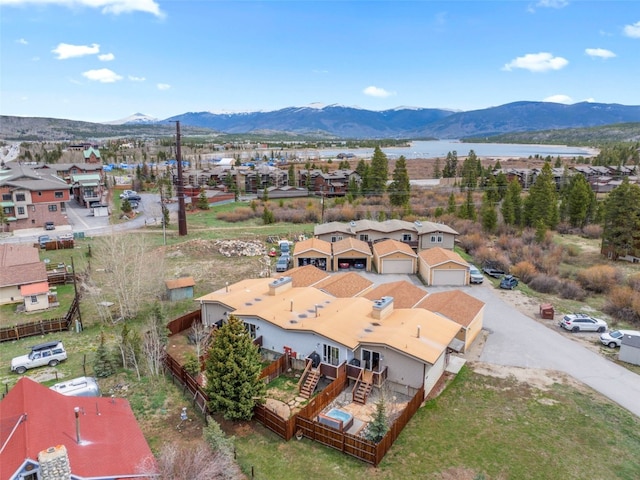 821 Pitkin St Unit 8, Frisco, CO 80443 - aerial view of residential area featuring a water and mountain view