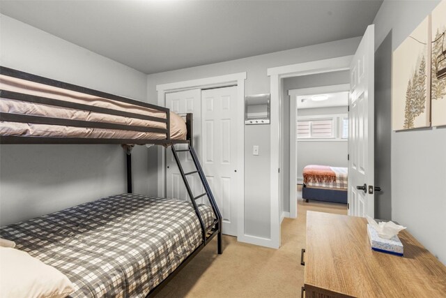 821 Pitkin St Unit 8, Frisco, CO 80443 - bedroom featuring light colored carpet and a closet