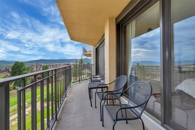 1995 Storm Meadows Dr Unit 307, Steamboat Springs, CO 80487 - balcony featuring a mountain view