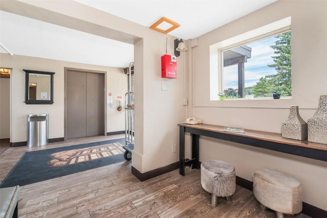 1995 Storm Meadows Dr Unit 307, Steamboat Springs, CO 80487 - corridor with wood finished floors and baseboards