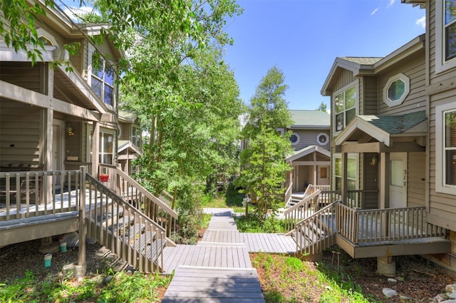 307 Saddle Ridge Dr Unit 307, Wildernest, CO 80498 - view of community featuring stairs and a deck