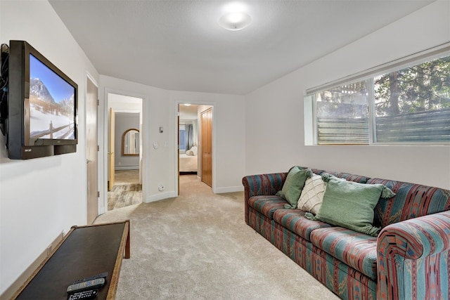 307 Saddle Ridge Dr Unit 307, Wildernest, CO 80498 - carpeted living area with a baseboard heating unit and baseboards