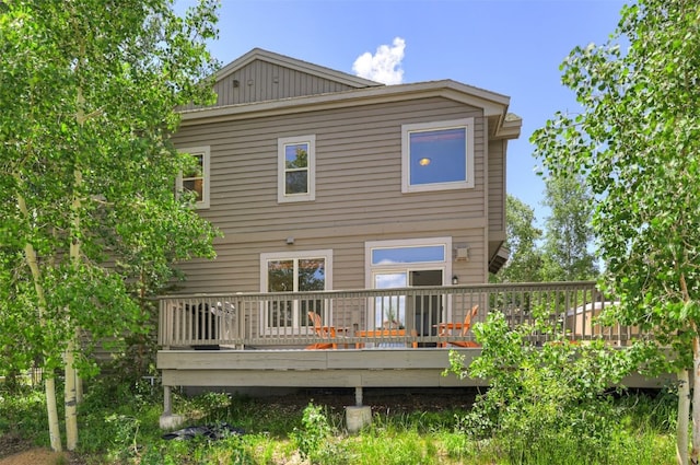 307 Saddle Ridge Dr Unit 307, Wildernest, CO 80498 - back of house featuring a wooden deck