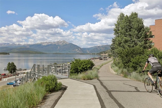 210 E Ln Bonte St Unit 121, Dillon, CO 80435 - view of mountain backdrop featuring a large body of water