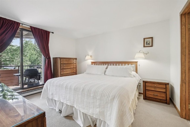 210 E Ln Bonte St Unit 121, Dillon, CO 80435 - bedroom featuring carpet flooring and access to outside