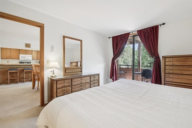 210 E Ln Bonte St Unit 121, Dillon, CO 80435 - bedroom with access to exterior and light colored carpet