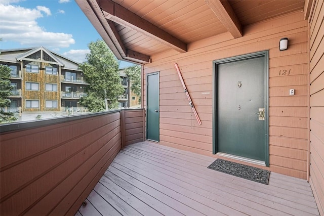 210 E Ln Bonte St Unit 121, Dillon, CO 80435 - property entrance featuring a balcony
