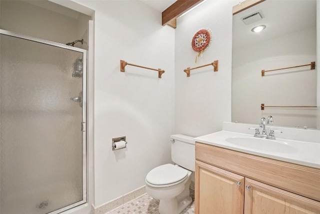 210 E Ln Bonte St Unit 121, Dillon, CO 80435 - bathroom with a shower stall and vanity