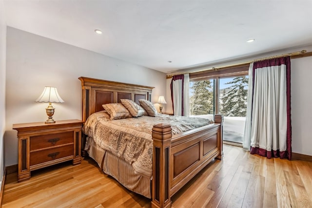 252 Lake View Dr, Silverthorne, CO 80498 - bedroom featuring light wood-style flooring and recessed lighting
