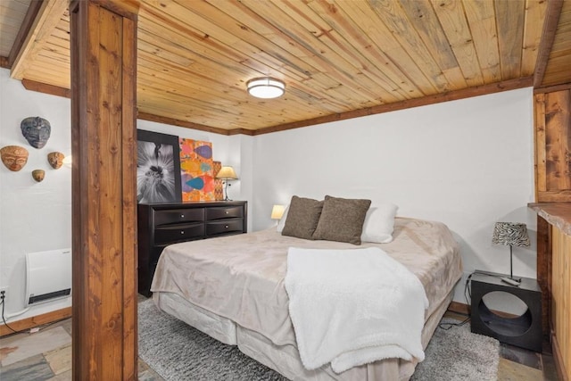 36 Silk Sisters Pl, Fairplay, CO 80440 - bedroom with wooden ceiling and crown molding