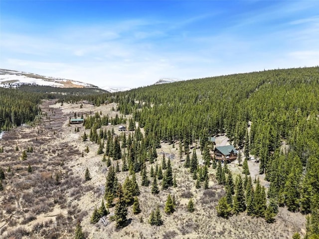 36 Silk Sisters Pl, Fairplay, CO 80440 - aerial view of property and surrounding area featuring a forest
