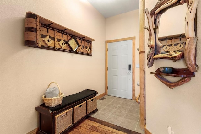doorway with baseboards