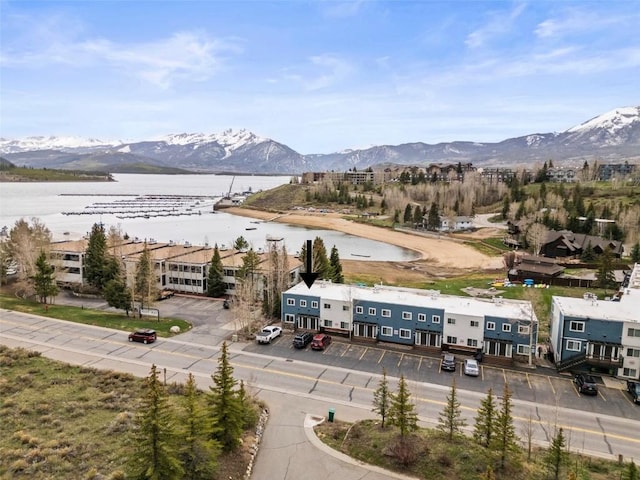 414 Tenderfoot St Unit 1, Dillon, CO 80435 - bird's eye view of a water and mountain view