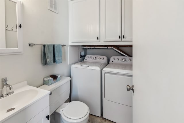 340 Straight Creek Dr Unit 206, Dillon, CO 80435 - half bath with washer and clothes dryer and vanity